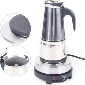 SANBOUSI 300 Ml Portable Espresso Cafetière Moka Pot En Acier Inoxydable Avec Cuisinière Électrique Filtre Percolateur Café Brasseur Bouilloire Pot - Publicité SANBOUSI 300 Ml Portable Espresso Cafetière Moka Pot En Acier Inoxydable Avec Cuisinière Électrique Filtre Percolateur Café Brasseur Bouilloire Pot - Publicité