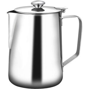 OEM Pot À Lait Moussant Tasse À Café En Acier Inoxydable De Grande Capacité Avec Un Couvercle-1500ml - Publicité OEM Pot À Lait Moussant Tasse À Café En Acier Inoxydable De Grande Capacité Avec Un Couvercle-1500ml - Publicité