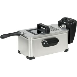 HOMCOM Friteuse À Huile 3l 2000w - Température Réglable, Timer 60 Min, Entretien Facile - Acier Inox Noir - Publicité HOMCOM Friteuse À Huile 3l 2000w - Température Réglable, Timer 60 Min, Entretien Facile - Acier Inox Noir - Publicité