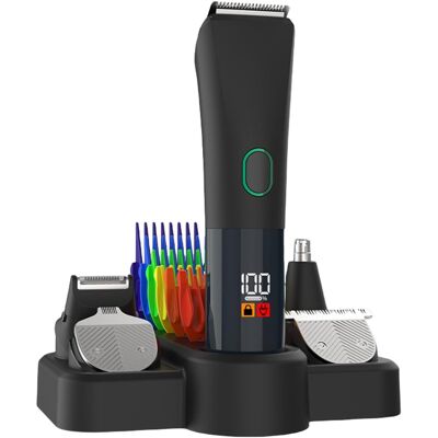 OEM Tondeuse À Barbe Kit De Toilettage Électrique Pour Hommes, Rasoir Usb Rechargeable Avec Accessoires, Appareil Multifonctionnel Pour Le Visage, Le Corps, Les Poils Du Nez, Les Poils De L'Oreille Et La - Publicité OEM Tondeuse À Barbe Kit De Toilettage Électrique Pour Hommes, Rasoir Usb Rechargeable Avec Accessoires, Appareil Multifonctionnel Pour Le Visage, Le Corps, Les Poils Du Nez, Les Poils De L'Oreille Et La - Publicité