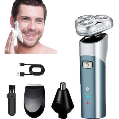 OEM Rasoirs Électriques Pour Hommes, Tondeuse À Barbe 3 En 1 Pour Hommes Avec Tondeuse De Précision, Rasoir Électrique Rechargeable Avec Écran Led, Rasoir Étanche À Sec/humide - Publicité OEM Rasoirs Électriques Pour Hommes, Tondeuse À Barbe 3 En 1 Pour Hommes Avec Tondeuse De Précision, Rasoir Électrique Rechargeable Avec Écran Led, Rasoir Étanche À Sec/humide - Publicité