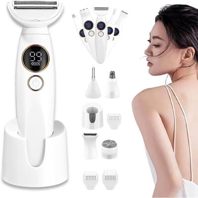Cellfast Rasoir Femme 5 En 1 2025 Étanche Ipx7, Tondeuse Maillot Avec Chargeur Usb Et Affichage, Pour Bikini Jambes Aisselles Nez - Publicité Cellfast Rasoir Femme 5 En 1 2025 Étanche Ipx7, Tondeuse Maillot Avec Chargeur Usb Et Affichage, Pour Bikini Jambes Aisselles Nez - Publicité