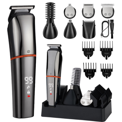 OEM Tondeuse À Cheveux Électrique 6 En 1 Avec Tondeuse À Barbe Et Nez Rechargeable, Rasoir Pour Sourcils, Appareil De Coiffure Design Pour Hommes - Publicité OEM Tondeuse À Cheveux Électrique 6 En 1 Avec Tondeuse À Barbe Et Nez Rechargeable, Rasoir Pour Sourcils, Appareil De Coiffure Design Pour Hommes - Publicité