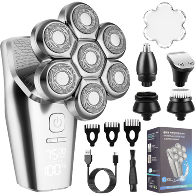 OEM Rasoir Électrique Pour Homme, 7 Têtes Flottantes, Rasoir À Barbe, Tondeuse À Cheveux, Nettoyeur De Visage, Masseur, Tondeuse Nez, Ipx7, Entièrement Lavable, Rechargeable Par Usb, Écran Lcd Numérique - Publicité OEM Rasoir Électrique Pour Homme, 7 Têtes Flottantes, Rasoir À Barbe, Tondeuse À Cheveux, Nettoyeur De Visage, Masseur, Tondeuse Nez, Ipx7, Entièrement Lavable, Rechargeable Par Usb, Écran Lcd Numérique - Publicité