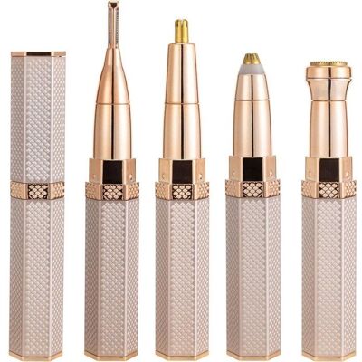 Cellfast Rasoir Électrique 4 En 1 Pour Le Visage Et Le Corps - Épilateur Rechargeable - Tondeuse Pour Femme - Rose - Publicité Cellfast Rasoir Électrique 4 En 1 Pour Le Visage Et Le Corps - Épilateur Rechargeable - Tondeuse Pour Femme - Rose - Publicité