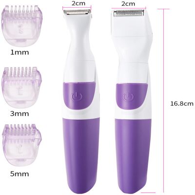 OEM Rasoir 2 En 1 Pour Femmes, Outil D'Épilation, Tondeuse À Poils Pour Le Corps, Rasoir Électrique, Utilisation Sur Peau Sèche Ou Humide, Corps Entier, Lavable, Fonctionne Sur Piles - Publicité OEM Rasoir 2 En 1 Pour Femmes, Outil D'Épilation, Tondeuse À Poils Pour Le Corps, Rasoir Électrique, Utilisation Sur Peau Sèche Ou Humide, Corps Entier, Lavable, Fonctionne Sur Piles - Publicité