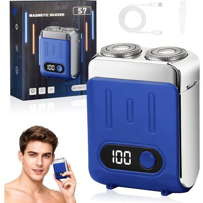 SANS MARQUE Mini Rasoir Électrique Pour Hommes, Design Valisette 2026, Étanche Ipx7, Rechargeable Via Type-c, Tondeuse À Barbe Magnétique À Double Tête Pour Maison, Bureau Et Voyages (b) - Publicité SANS MARQUE Mini Rasoir Électrique Pour Hommes, Design Valisette 2026, Étanche Ipx7, Rechargeable Via Type-c, Tondeuse À Barbe Magnétique À Double Tête Pour Maison, Bureau Et Voyages (b) - Publicité
