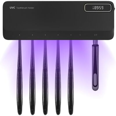 OEM Brosse À Dents Désinfectante Uv Murale, Stérilisateur Et Support Avec Séchage, Rechargeable 2000 Mah, Pour Brosse À Dents Électrique Et Manuelle – Noir - Publicité OEM Brosse À Dents Désinfectante Uv Murale, Stérilisateur Et Support Avec Séchage, Rechargeable 2000 Mah, Pour Brosse À Dents Électrique Et Manuelle – Noir - Publicité