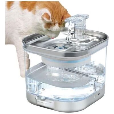 OEM Fontaine À Eau Pour Chat Sans Fil 2l – Acier Inoxydable 304 – Autonomie 30-60 Jours – Détection Infrarouge 270° – Pompe Ultra-silencieuse - Publicité OEM Fontaine À Eau Pour Chat Sans Fil 2l – Acier Inoxydable 304 – Autonomie 30-60 Jours – Détection Infrarouge 270° – Pompe Ultra-silencieuse - Publicité