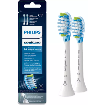 Philips Lot De 2 Têtes De Brosses À Dents Blanches Soniques - Publicité Philips Lot De 2 Têtes De Brosses À Dents Blanches Soniques - Publicité