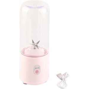 ALLAUVE Centrifugeuse Portable 500ml Mini Rose - Extracteur De Jus 6 Lames Usb Pour Fruits Et Légumes - Publicité ALLAUVE Centrifugeuse Portable 500ml Mini Rose - Extracteur De Jus 6 Lames Usb Pour Fruits Et Légumes - Publicité