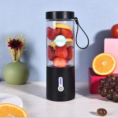 OEM Mini Presse-agrumes Portable Rechargeable Par Usb - Mini Mélangeur De Fruits - 530 Ml - Noir - Publicité OEM Mini Presse-agrumes Portable Rechargeable Par Usb - Mini Mélangeur De Fruits - 530 Ml - Noir - Publicité