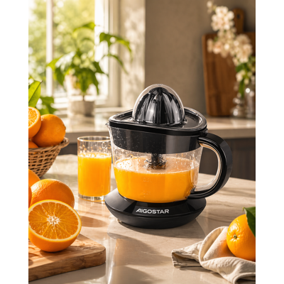 OEM Presse-agrumes Électrique Aigostar 40w 0.7l Pour Oranges Citrons Mandarines, Extraction Jus Frais Compact Hygiénique Pour Maison Et Bébés - Publicité OEM Presse-agrumes Électrique Aigostar 40w 0.7l Pour Oranges Citrons Mandarines, Extraction Jus Frais Compact Hygiénique Pour Maison Et Bébés - Publicité