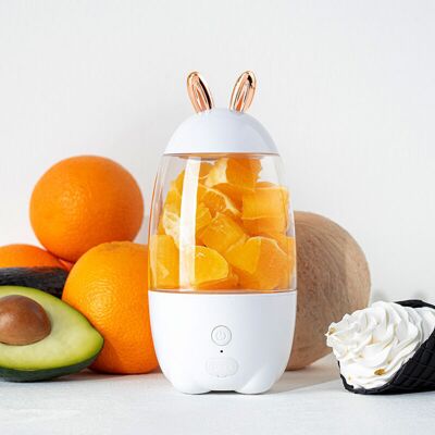 OEM Presse-agrumes Portable, Presse-agrumes Multifonctionnel Pour Étudiant Électrique À La Maison Pour L'Extraction De Jus, Blanc, Ensoleillé - Publicité OEM Presse-agrumes Portable, Presse-agrumes Multifonctionnel Pour Étudiant Électrique À La Maison Pour L'Extraction De Jus, Blanc, Ensoleillé - Publicité