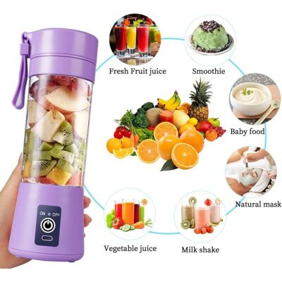 OEM Presse-agrumes Portable Blender Électrique Usb Mini Blender Portable Pour Shakes Et Smoothies Mixeur De Jus De 380 Ml Avec Six Lames Idéal Pour Mélanger - Publicité OEM Presse-agrumes Portable Blender Électrique Usb Mini Blender Portable Pour Shakes Et Smoothies Mixeur De Jus De 380 Ml Avec Six Lames Idéal Pour Mélanger - Publicité