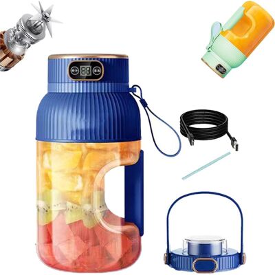 OEM Extracteur De Jus Portable Avec Affichage Numérique, Blender Rechargeable Par Usb Pour Smoothies Et Milkshakes, Mini Mixeur De Voyage - Publicité OEM Extracteur De Jus Portable Avec Affichage Numérique, Blender Rechargeable Par Usb Pour Smoothies Et Milkshakes, Mini Mixeur De Voyage - Publicité