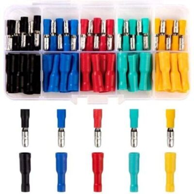 OEM Cosse Electrique Connecteur Connecteurs Électriques Pour Voiture Cosse A Sertir Ronde Isolé Bornes Pour Câblage Électrique Et Audio 100 Pièces 22-16 Awg - Publicité OEM Cosse Electrique Connecteur Connecteurs Électriques Pour Voiture Cosse A Sertir Ronde Isolé Bornes Pour Câblage Électrique Et Audio 100 Pièces 22-16 Awg - Publicité