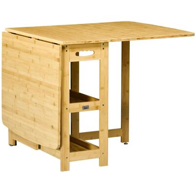 OEM Esstisch, Klapptisch, Esszimmertisch, Küchentisch Mit Ablagefächer, Verstellbaren Füße, Bambus, Naturholz, 149,5 X 80 X 73,5 Cm - Publicité OEM Esstisch, Klapptisch, Esszimmertisch, Küchentisch Mit Ablagefächer, Verstellbaren Füße, Bambus, Naturholz, 149,5 X 80 X 73,5 Cm - Publicité