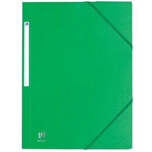 Chemise À Élastique 3 Rabats Oxford 24 X 32 Cm Dos 2 Cm - Couleurs Classiques Verte - Lot De 10 - Publicité Chemise À Élastique 3 Rabats Oxford 24 X 32 Cm Dos 2 Cm - Couleurs Classiques Verte - Lot De 10 - Publicité