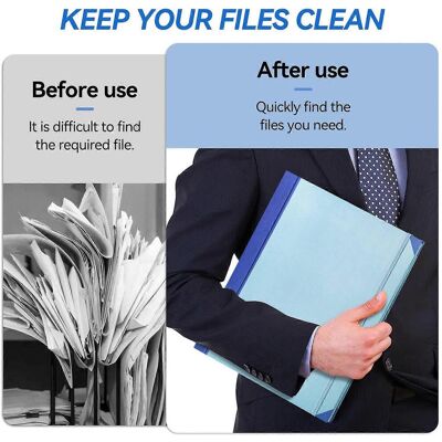 FLAMMKRAFT Organiseur De Documents À 12 Pochettes Avec Enveloppes En Cas De Perte - Classeur Pour Documents Importants - Publicité FLAMMKRAFT Organiseur De Documents À 12 Pochettes Avec Enveloppes En Cas De Perte - Classeur Pour Documents Importants - Publicité
