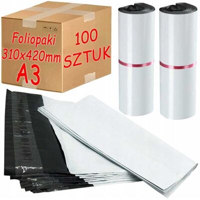 OEM Enveloppes D'Expédition Courier Poly Blanches A3 310x420mm - 100 Pièces. Publicité OEM Enveloppes D'Expédition Courier Poly Blanches A3 310x420mm - 100 Pièces. Publicité
