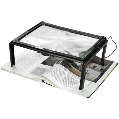 OEM Loupe Led Journal Pliable Ultra Mince A4 Pleine Page Loupe Loupe Lecture Loupe Loupe Avec 3x 4 Ampoules Led Pour La Lecture Pour Le Tricot - Publicité OEM Loupe Led Journal Pliable Ultra Mince A4 Pleine Page Loupe Loupe Lecture Loupe Loupe Avec 3x 4 Ampoules Led Pour La Lecture Pour Le Tricot - Publicité