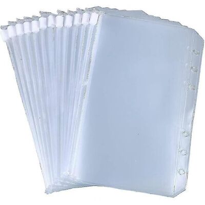 YUDO Lot De 12 Pochettes À Anneaux A5/a6, 6 Trous, Fermeture Éclair, Pour Classeurs À Anneaux Et Classeurs À Feuilles Mobiles. Pochettes Imperméables En Pvc Pour Le Classement De Documents. Publicité YUDO Lot De 12 Pochettes À Anneaux A5/a6, 6 Trous, Fermeture Éclair, Pour Classeurs À Anneaux Et Classeurs À Feuilles Mobiles. Pochettes Imperméables En Pvc Pour Le Classement De Documents. Publicité