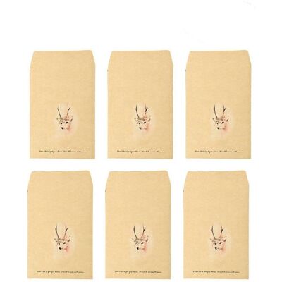 LISATR Lot De 10 Enveloppes Rétro Colorées En Papier Kraft Pour Rangement Multi-usages (motif Cerf Blanc)-18.00x11.00x0.50cm - Publicité LISATR Lot De 10 Enveloppes Rétro Colorées En Papier Kraft Pour Rangement Multi-usages (motif Cerf Blanc)-18.00x11.00x0.50cm - Publicité