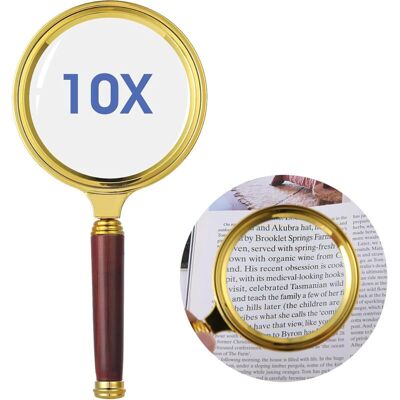 FOGSHIELD Loupe De Lecture X10 - Loupe De Poche Pour Apprendre Les Personnes Âgées - Lecture De Livres De Journaux - Observation Des Insectes Et Des Loisirs - Publicité FOGSHIELD Loupe De Lecture X10 - Loupe De Poche Pour Apprendre Les Personnes Âgées - Lecture De Livres De Journaux - Observation Des Insectes Et Des Loisirs - Publicité