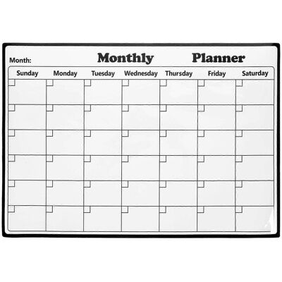 FATRD Calendrier De Réfrigérateur Pratique, Tableau Blanc Effaçable À Sec, Planificateur Mural Pour Réfrigérateur, Tableau Blanc Pour Usage Quotidien-43x30.5cm - Publicité FATRD Calendrier De Réfrigérateur Pratique, Tableau Blanc Effaçable À Sec, Planificateur Mural Pour Réfrigérateur, Tableau Blanc Pour Usage Quotidien-43x30.5cm - Publicité