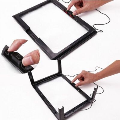ENOWELIR Loupe Rectangulaire Grande 2,5x Éclairée Par Led Pour Lecture Et Inspection Précise En Pleine Page - Publicité ENOWELIR Loupe Rectangulaire Grande 2,5x Éclairée Par Led Pour Lecture Et Inspection Précise En Pleine Page - Publicité
