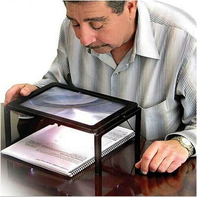 OEM 1 Loupe De Lecture, Grossissement 6x, En Pvc, Grand Format A4 (297 X 210 Mm), Pour Personnes Âgées Et Besoins Visuels Spécifiques - Publicité OEM 1 Loupe De Lecture, Grossissement 6x, En Pvc, Grand Format A4 (297 X 210 Mm), Pour Personnes Âgées Et Besoins Visuels Spécifiques - Publicité