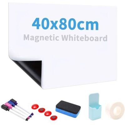 OEM Tableau Blanc Magnétique Adhésif 40x80 Cm Lisse Effaçable À Sec Aimanté Inclus Feutres Et Gomme -ulisem - Publicité OEM Tableau Blanc Magnétique Adhésif 40x80 Cm Lisse Effaçable À Sec Aimanté Inclus Feutres Et Gomme -ulisem - Publicité