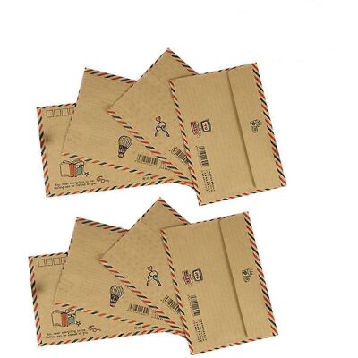 LISATR Lot De 8 Enveloppes Kraft Classiques Vintage, Format B6, Mini-enveloppes Pour Courrier Aérien, Photos, Lettres, Cadeaux, Rangement, Fournitures De Bureau Et Scolaires (style Aléatoire) - Publicité LISATR Lot De 8 Enveloppes Kraft Classiques Vintage, Format B6, Mini-enveloppes Pour Courrier Aérien, Photos, Lettres, Cadeaux, Rangement, Fournitures De Bureau Et Scolaires (style Aléatoire) - Publicité