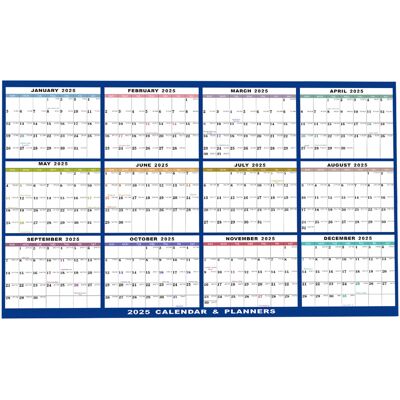 ALVIOR Calendrier Mural 2025 - Calendrier Annuel Effaçable - Format Grand - Papier Laminé Épais - Double Face Horizontal/vertical - 1 Pièce - Publicité ALVIOR Calendrier Mural 2025 - Calendrier Annuel Effaçable - Format Grand - Papier Laminé Épais - Double Face Horizontal/vertical - 1 Pièce - Publicité