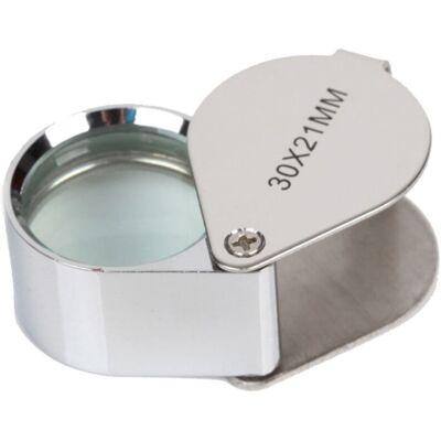 OEM Loupe De Bijoutier Grossissante - Loupe De Bijoutier - Avec Étui - Pour Livres Scientifiques, Lecture, Journaux, Insectes, Loisirs, Observation - Publicité OEM Loupe De Bijoutier Grossissante - Loupe De Bijoutier - Avec Étui - Pour Livres Scientifiques, Lecture, Journaux, Insectes, Loisirs, Observation - Publicité