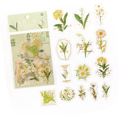 MCKENSA 30 Autocollants Floraux Uniques, Exquis Et Tendance Pour Carnet De Notes Et Journal Intime. Publicité MCKENSA 30 Autocollants Floraux Uniques, Exquis Et Tendance Pour Carnet De Notes Et Journal Intime. Publicité