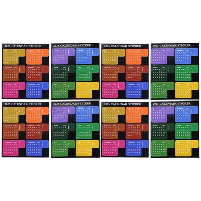 FANGMEDIA 8 Feuilles D'Autocollants De Calendrier, Bloc-notes, Index De Calendrier, Agenda, Bloc-notes, Autocollants De Calendrier - Publicité FANGMEDIA 8 Feuilles D'Autocollants De Calendrier, Bloc-notes, Index De Calendrier, Agenda, Bloc-notes, Autocollants De Calendrier - Publicité