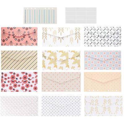 FATRD Jeu De Feuilles Mobiles Pour Budget, Enveloppes, Feuilles De Remplacement Pour Livre De Comptes, Fiches De Suivi De Caisse, Enveloppes-17.8x9.3cm - Publicité FATRD Jeu De Feuilles Mobiles Pour Budget, Enveloppes, Feuilles De Remplacement Pour Livre De Comptes, Fiches De Suivi De Caisse, Enveloppes-17.8x9.3cm - Publicité