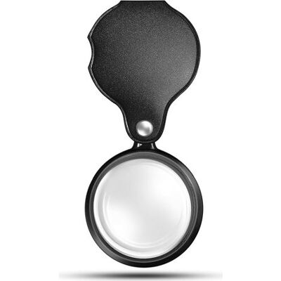 Bunthaus Petite Loupe De Poche Mini Loupe Pliante Avec Étui De Protection En Cuir Pivotant, Idéale Pour Lire Des Journaux, Des Livres, Des Magazines - Publicité Bunthaus Petite Loupe De Poche Mini Loupe Pliante Avec Étui De Protection En Cuir Pivotant, Idéale Pour Lire Des Journaux, Des Livres, Des Magazines - Publicité