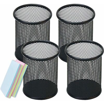 Cellfast Lot De 4 Porte-stylos Pour Bureau, Organiseur De Bureau En Maille, Porte-crayons, Fournitures De Papeterie, Pots À Crayons,noir - Publicité Cellfast Lot De 4 Porte-stylos Pour Bureau, Organiseur De Bureau En Maille, Porte-crayons, Fournitures De Papeterie, Pots À Crayons,noir - Publicité