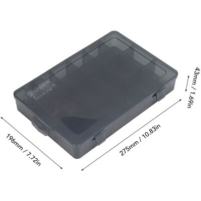WEYTOLL Boîte De Pièces Multi-compartiments Séparateur Amovible En Plastique Transparent 18 Grilles Rangement De Matériel Pour Bijoux Grand - Publicité WEYTOLL Boîte De Pièces Multi-compartiments Séparateur Amovible En Plastique Transparent 18 Grilles Rangement De Matériel Pour Bijoux Grand - Publicité