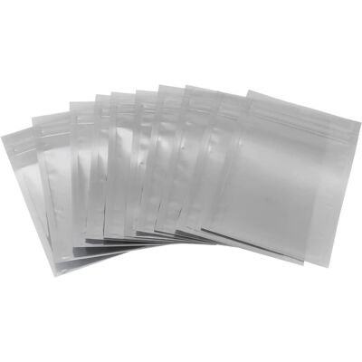 Ortviai Sachets Antistatiques Réutilisables Avec Fermeture Éclair Pour Composants Électroniques – 100 Pièces, 6,5 X 12 Cm, Gris Argenté - Publicité Ortviai Sachets Antistatiques Réutilisables Avec Fermeture Éclair Pour Composants Électroniques – 100 Pièces, 6,5 X 12 Cm, Gris Argenté - Publicité