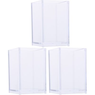 OEM Guangmc Lot De 3 Porte-stylos Ronds Transparents, Parfaits Pour L'Organisation Du Bureau. Publicité OEM Guangmc Lot De 3 Porte-stylos Ronds Transparents, Parfaits Pour L'Organisation Du Bureau. Publicité