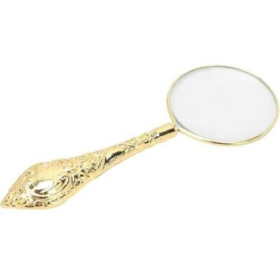 ABCRITAL Loupe À Poignée En Métal Vintage, Loupe De 45 Mm, Loupe De Lecture Portable, Décoration De Bureau - Grossissement 5x, Or - Publicité ABCRITAL Loupe À Poignée En Métal Vintage, Loupe De 45 Mm, Loupe De Lecture Portable, Décoration De Bureau - Grossissement 5x, Or - Publicité