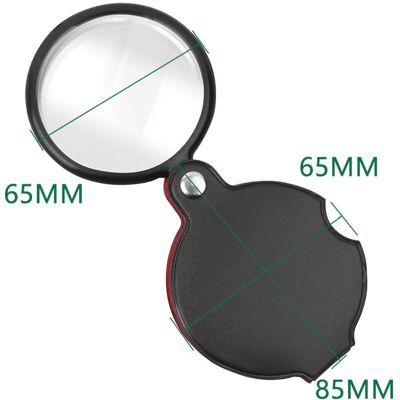 OEM Loupe De Poche Loupe Portable Avec Étui En Cuir Synthétique Aide À La Lecture Avec Grossissemen - Publicité OEM Loupe De Poche Loupe Portable Avec Étui En Cuir Synthétique Aide À La Lecture Avec Grossissemen - Publicité