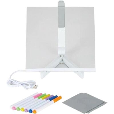 OEM Dudok Tableau Effaçable À Sec Lumineux À Led Avec 7 Stylos Colorés, Tablette Mémo En Acrylique Transparent Et Durable, Idéal Pour Messages, Listes Ou Dessins Au Bureau Comme Pour Les Enfants. Publicité OEM Dudok Tableau Effaçable À Sec Lumineux À Led Avec 7 Stylos Colorés, Tablette Mémo En Acrylique Transparent Et Durable, Idéal Pour Messages, Listes Ou Dessins Au Bureau Comme Pour Les Enfants. Publicité