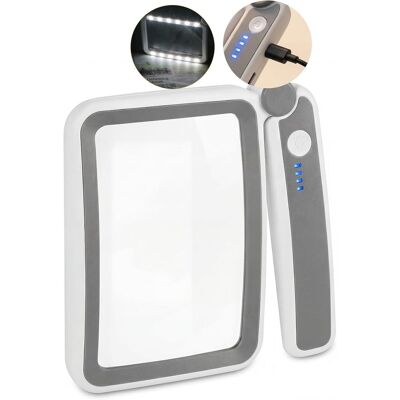OEM 3x Loupe, Verre Anti-rayures, Led Rechargeable, Manche Pliable, Lecture Livres Journaux - Publicité OEM 3x Loupe, Verre Anti-rayures, Led Rechargeable, Manche Pliable, Lecture Livres Journaux - Publicité