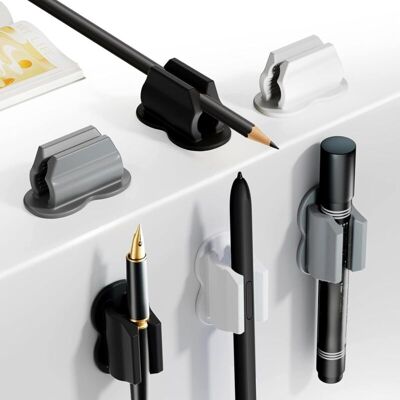 OEM 6 Pièces Clip De Porte Stylo,pot A Crayon Adhésif Pour Bureau Et Mur,porte-crayons En Silicone Doux Pour Les Accessoires D'Étudiant Et De Bureau En Classe (noir,gris,blanc) - Publicité OEM 6 Pièces Clip De Porte Stylo,pot A Crayon Adhésif Pour Bureau Et Mur,porte-crayons En Silicone Doux Pour Les Accessoires D'Étudiant Et De Bureau En Classe (noir,gris,blanc) - Publicité