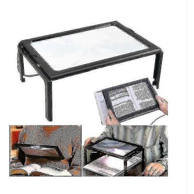 LISATR Loupe De Lecture Pleine Page, Loupe Optique Pliable Avec Éclairage Led, Loupe De Bureau - Publicité LISATR Loupe De Lecture Pleine Page, Loupe Optique Pliable Avec Éclairage Led, Loupe De Bureau - Publicité